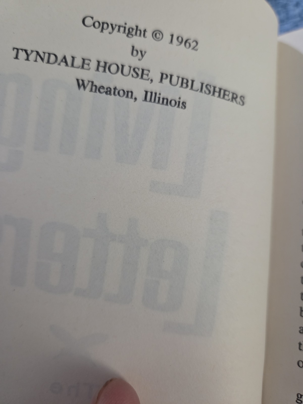 Living Letters The Paraphrased Epistles Special Edition 1962 Kenneth N. Taylor