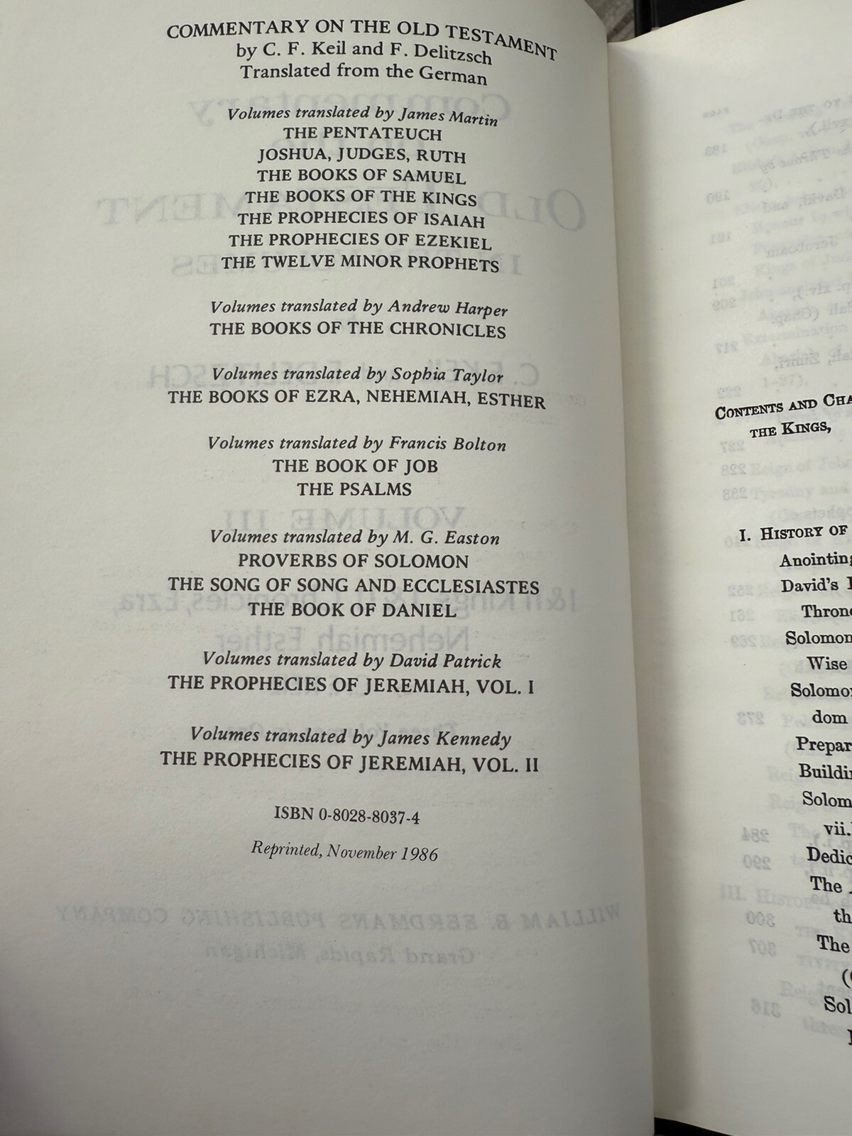 ?? COMPLETE Commentary On The Old Testament By Keil-Delitzch 10 Vol. Eerdmans