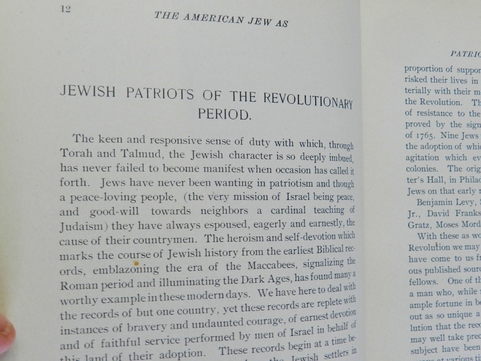 1895, The American Jew as Patriot, Soldier and Citizen by Simon Wolf, HB 1st EX