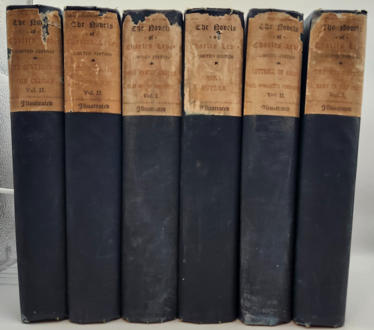 The Novels of Charles Lever 6 Volumes (Hardcovers, 1895, Limited Edition /1250)