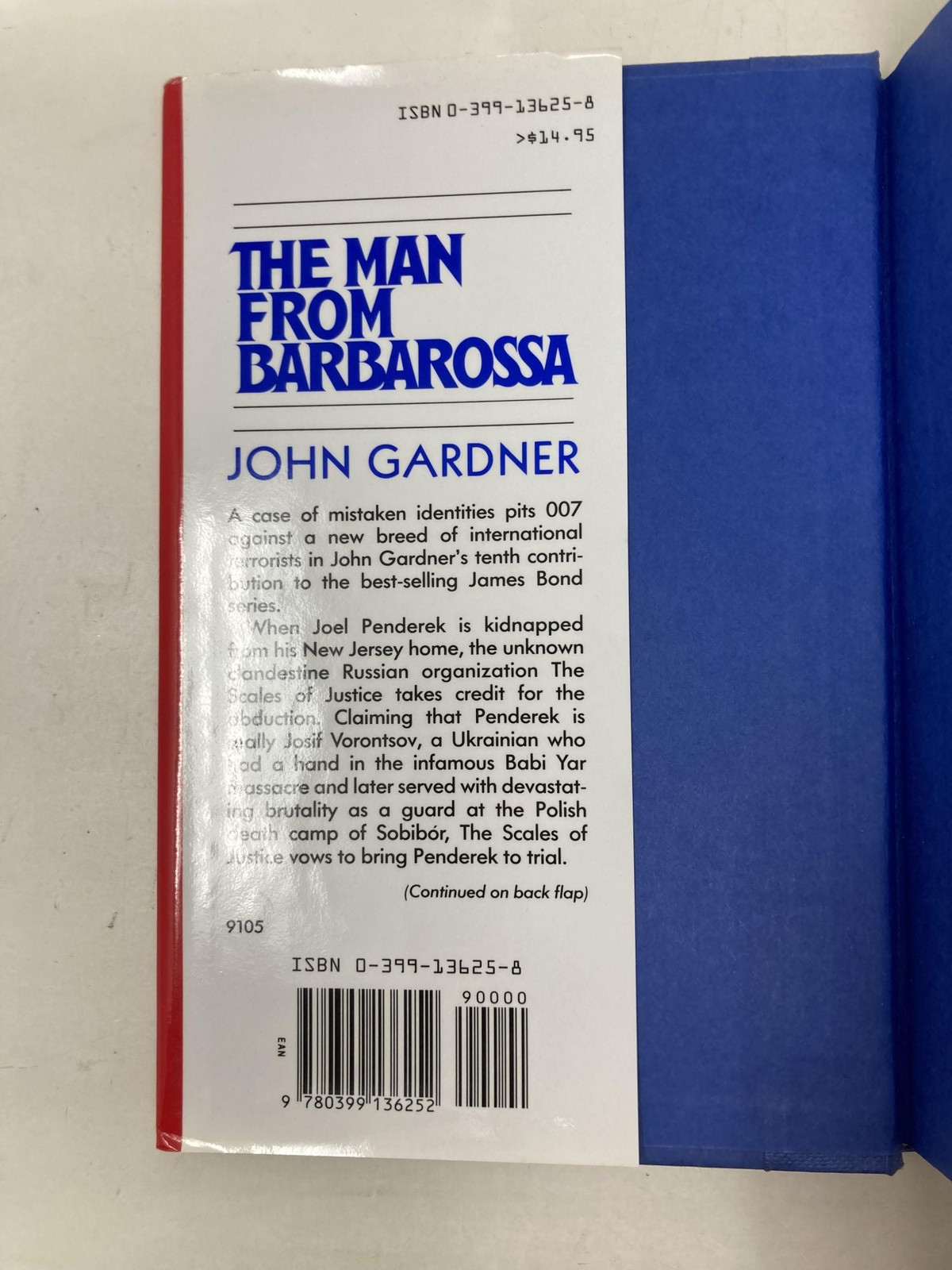 Man from Barbarossa Ian Fleming’s Master Spy James Bond by John Gardner 1st Ed