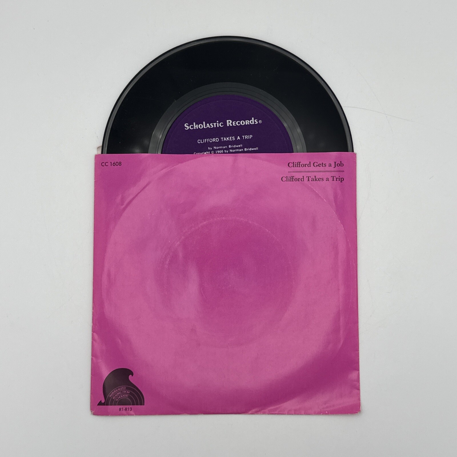 Vntg 1970 The Witches Christmas + Clifford The Big Red Dog Scholastic Records 7”