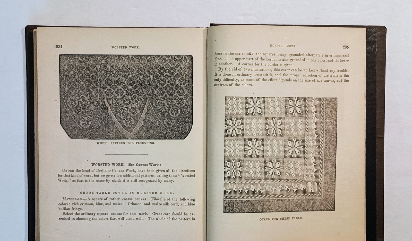 1859 The Ladies Hand Book of Fancy & Ornamental Work, Illust, Knitting Quilting