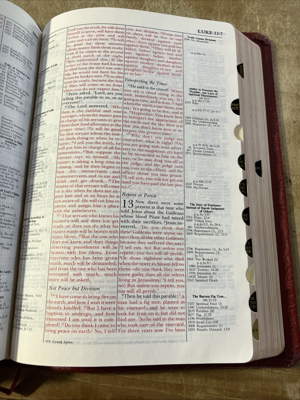 Thompson Chain Reference Bible NIV 1978 1983 Pre 1984 Genuine Calfskin Leather
