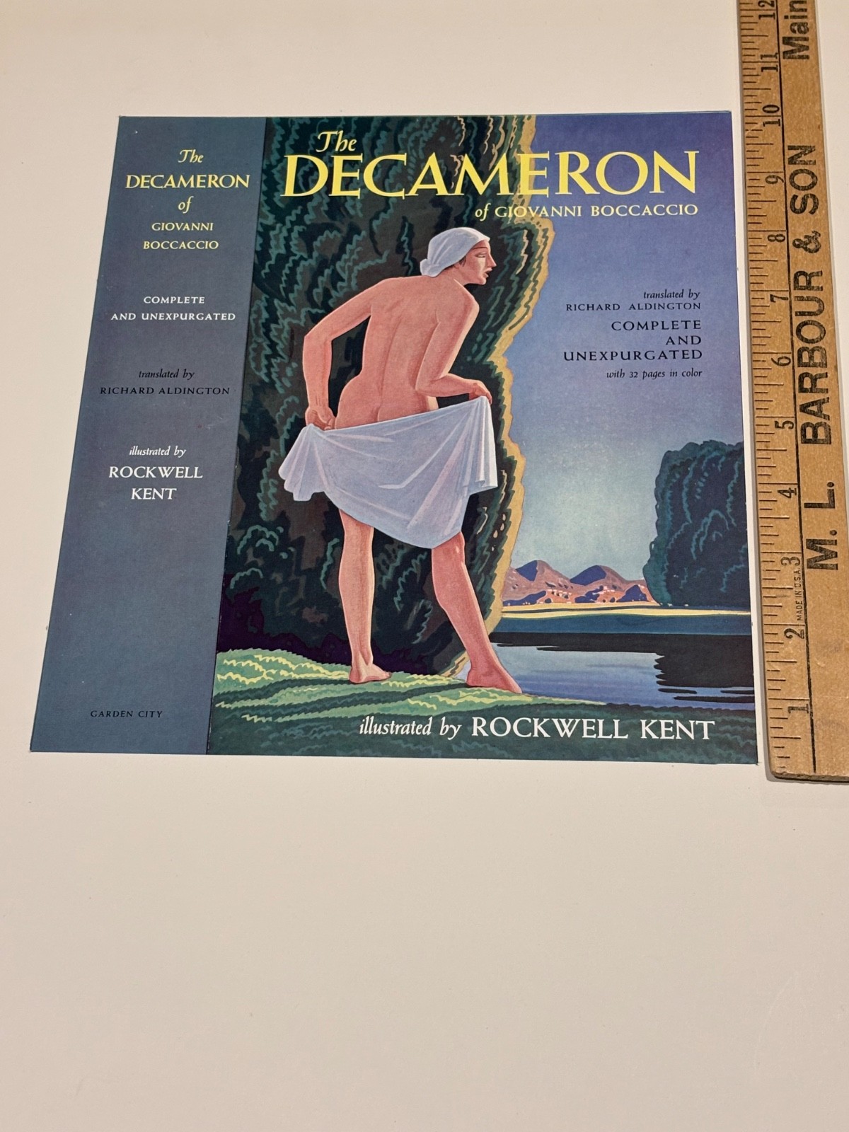 Rockwell Kent Decameron Book Dustjacket estate artist proof Dan Burne-Jones