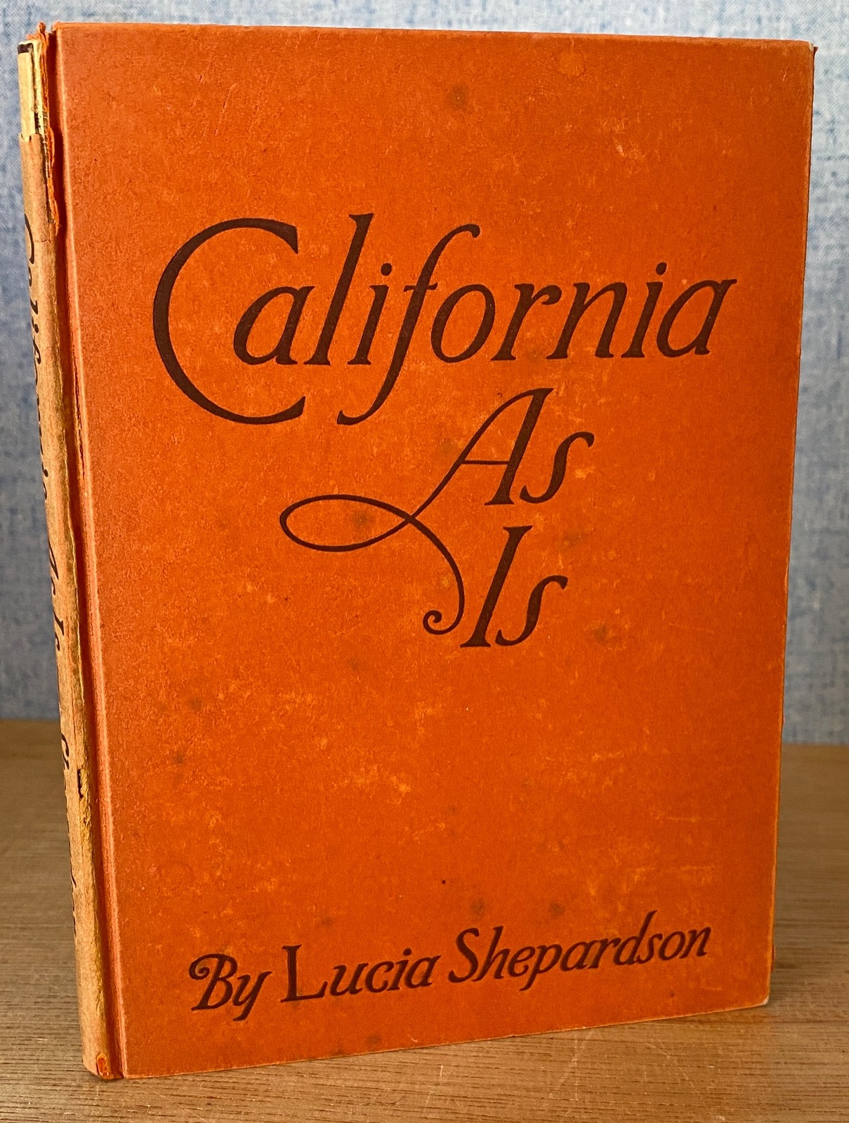 CALIFORNIA AS IS by Lucia Shepardson 1927