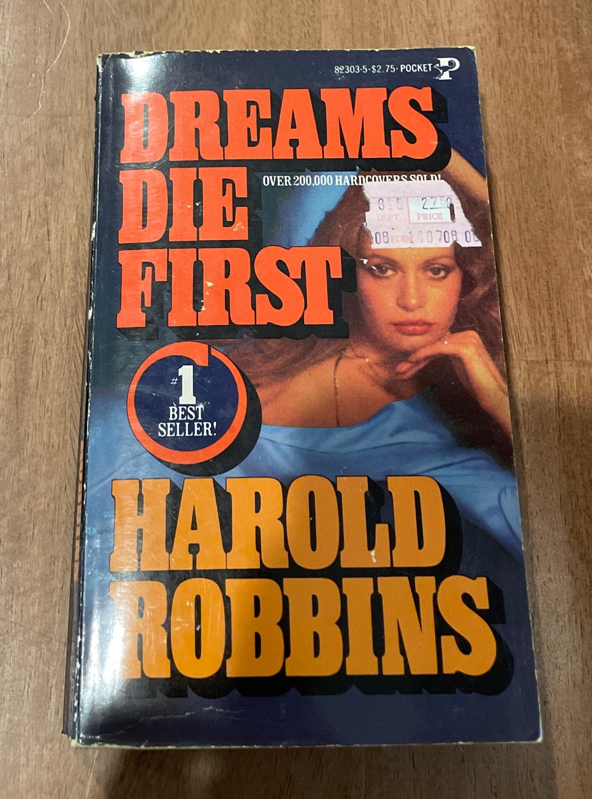 Dreams Die First by Harold Robbins Vintage Thriller 1978 Pocket Books 1st Print
