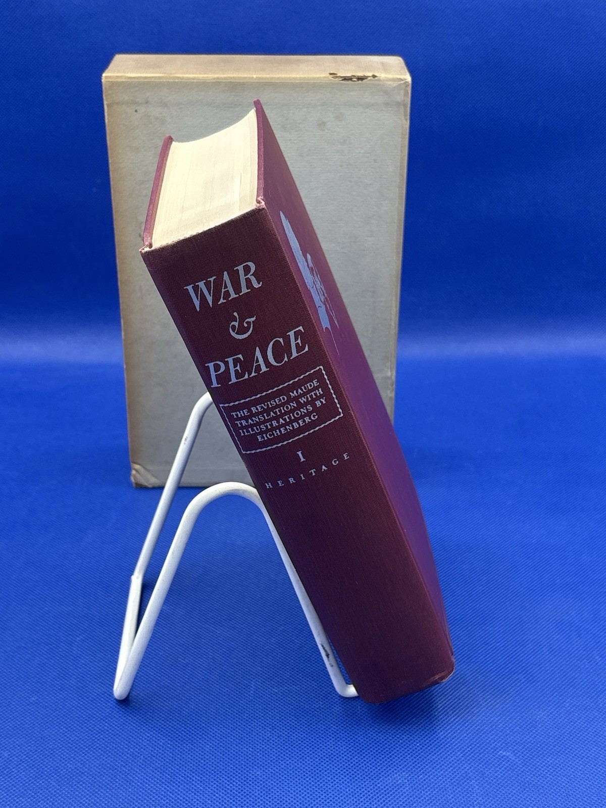 War and Peace by Leo Tolstoy (1938) 2 Volumes in Slipcases HP Newsletter HC
