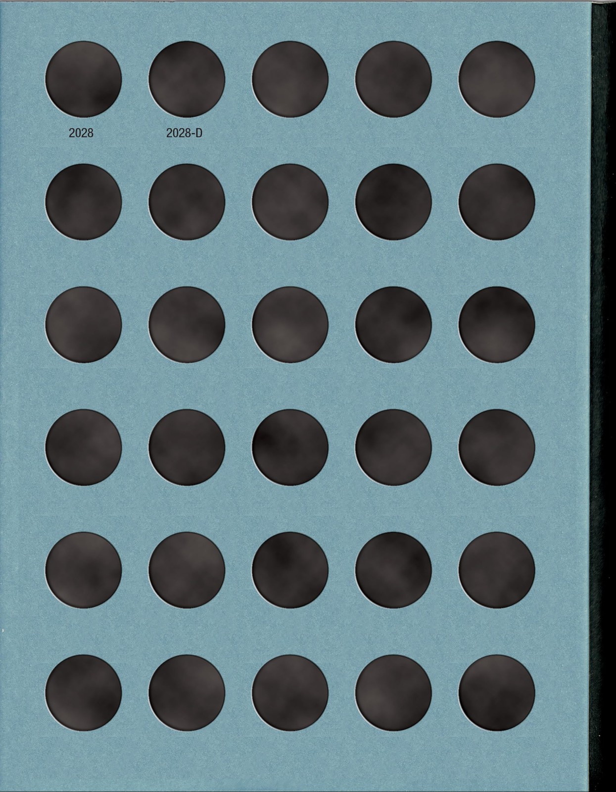 Whitman Coin Folder Trifold Blue Hardcover for 90 Coins Circulation Strike
