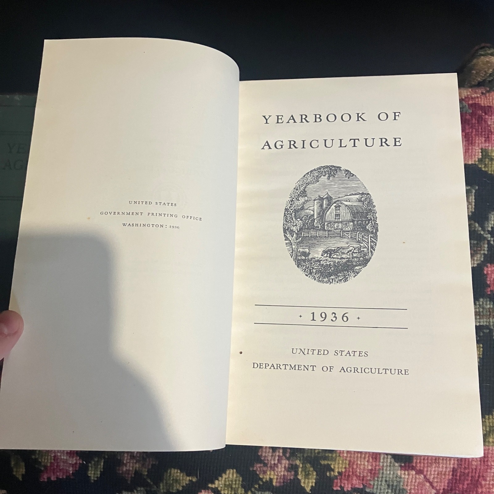 Lot of 3 Vintage 1930s Yearbook of Agriculture Books 1932, 1934,1936 USA Farming