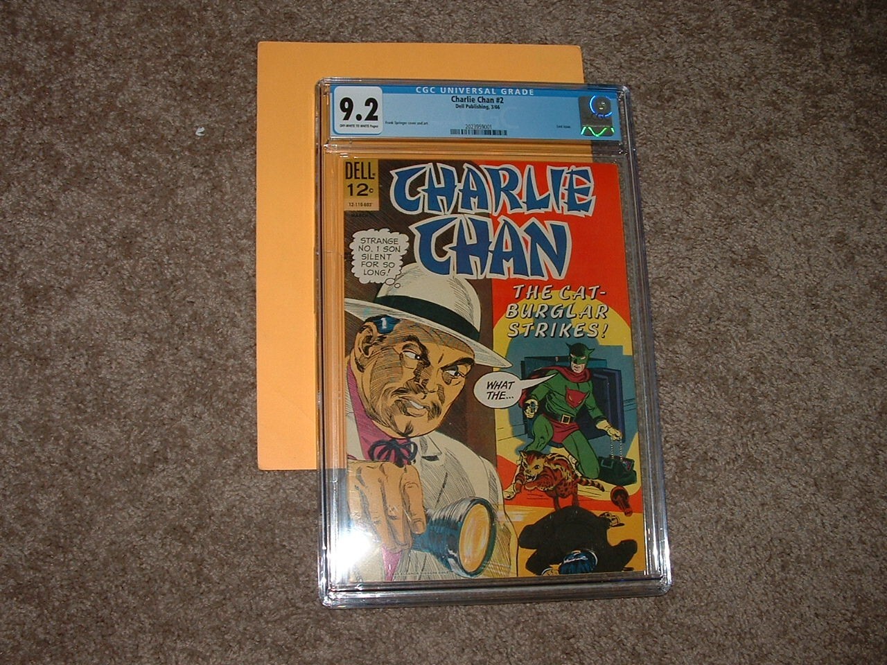1966 Dell Charlie Chan 2 Bright Colors Solid CGC 9.2 Fast Shipping