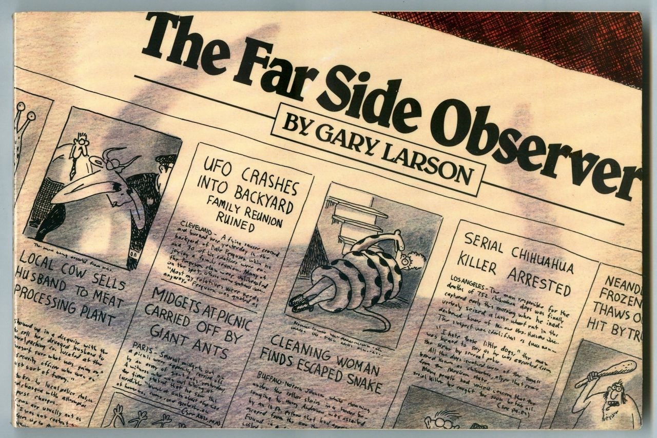 The FAR SIDE OBSERVER by Gary Larson! Vintage 1989 Paperback Book! Collection #8