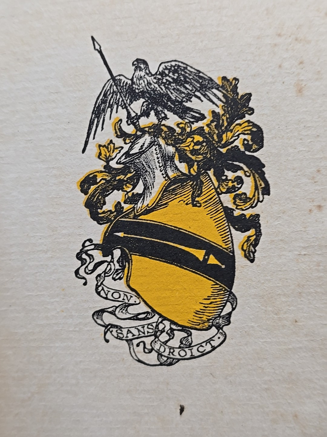 1912 Leather „The Temple Shakespeare“ With Antique Etching And Caligraphy.