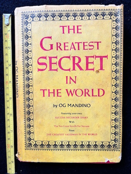 VINTAGE 1972 „THE GREATEST SECRET IN THE WORLD“ BY OG MANDINO WITH DUST JACKET