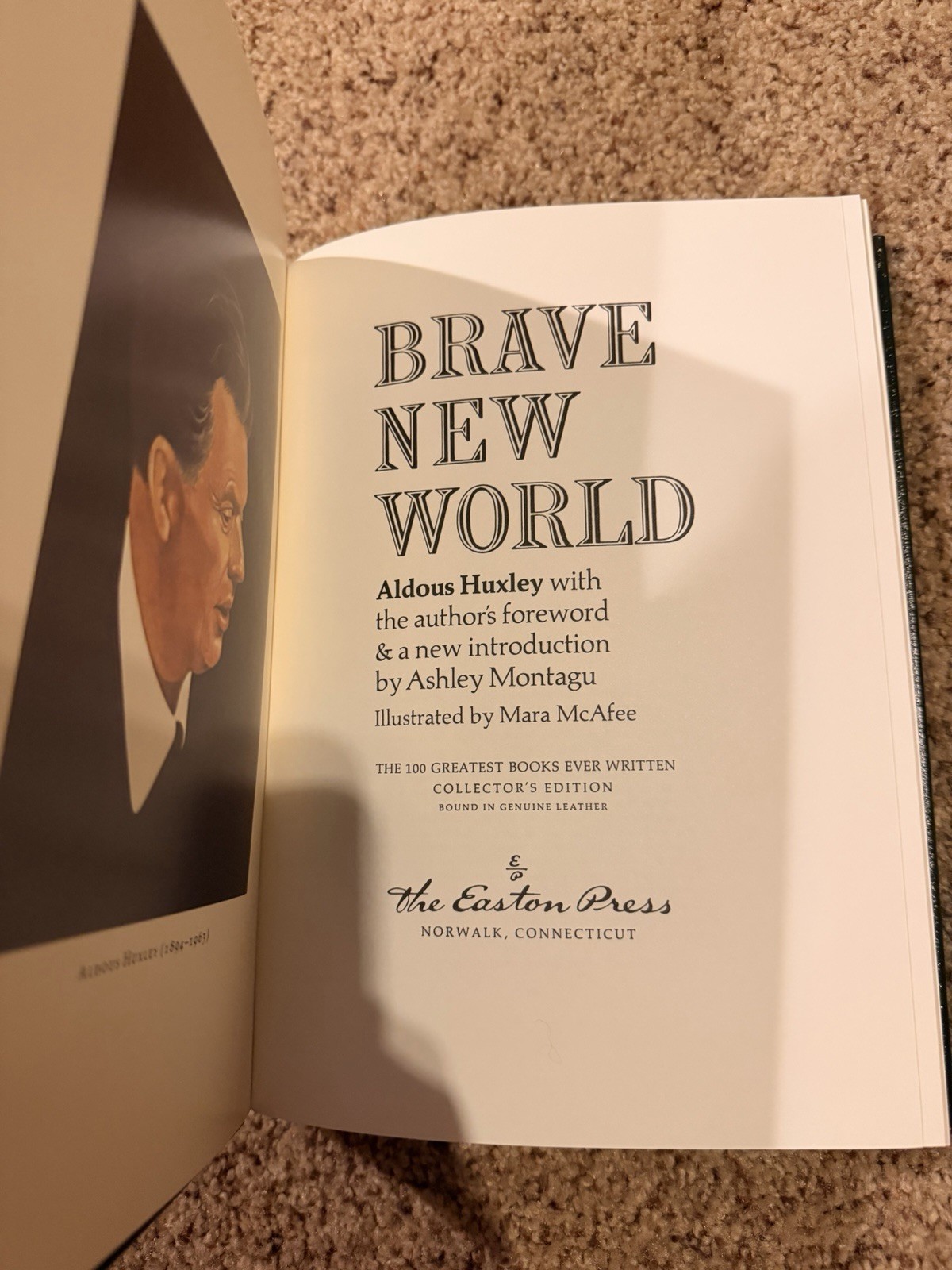 Easton Press Leather Illustrated Collector’s Edition Brave New World Huxley