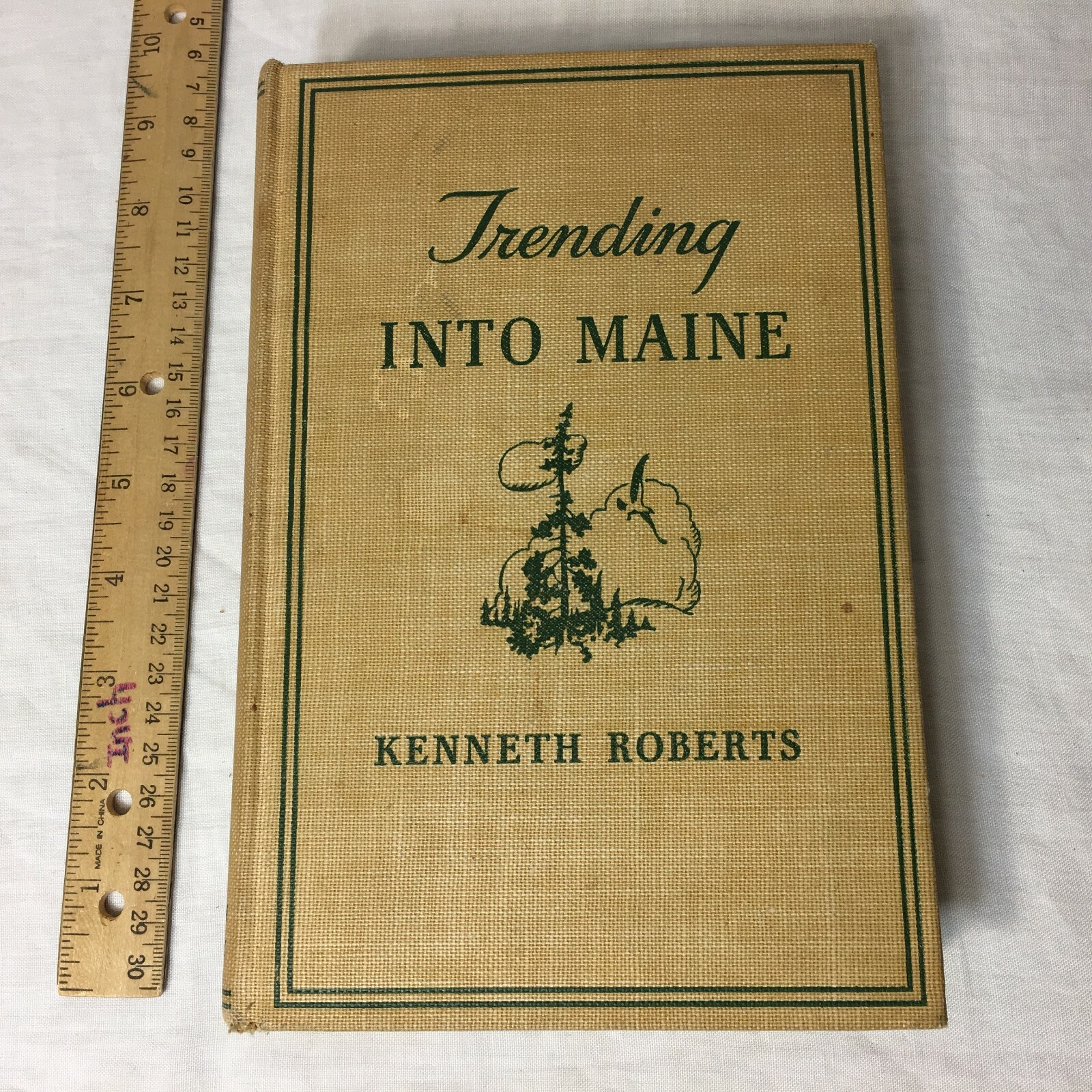 Trending into Maine, Kenneth Roberts, NC Wyeth 1938 Little Brown Hardcover