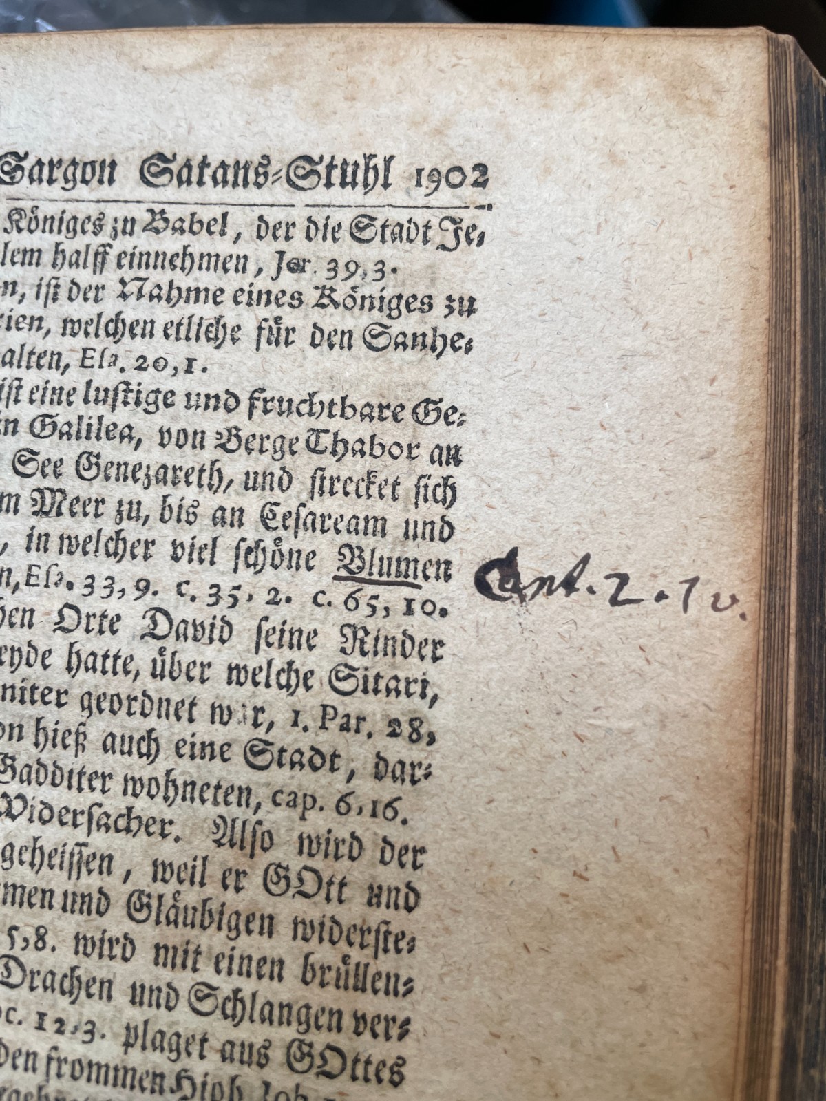 Biblical Real Lexicon Published by Conrad Stosseln 1715 Book, Vellum, German
