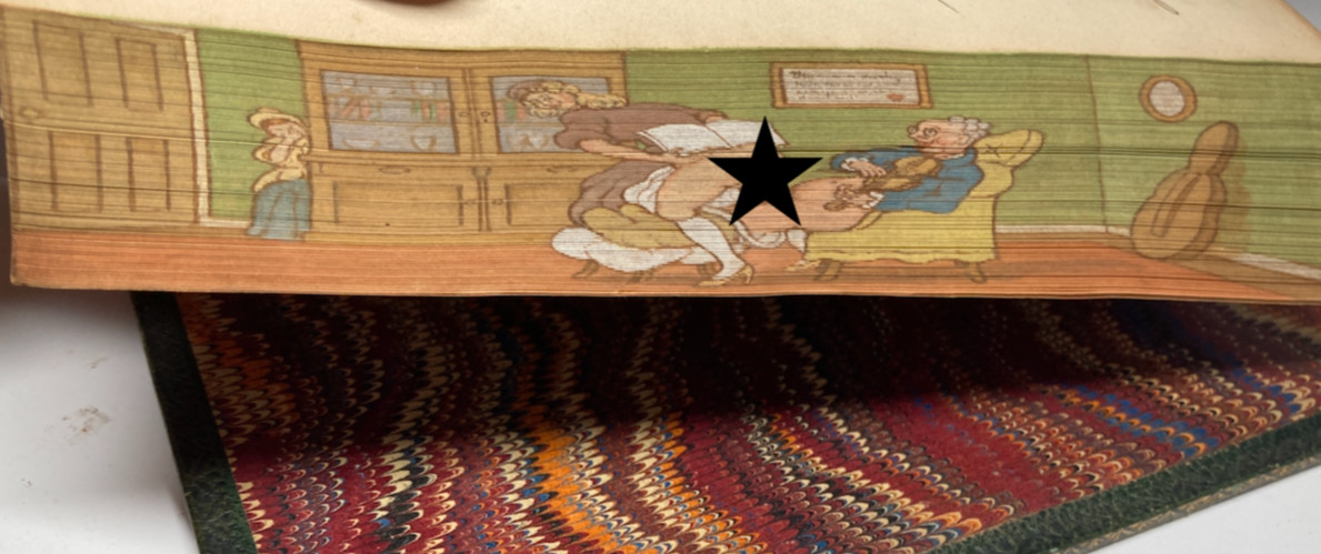 1855 Illustrated French Songs Fore-Edge Painting Risque Full Morocco Leather