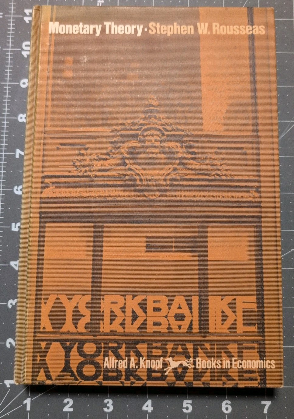 1972 (1st Edition) MONETARY THEORY Stephen Rousseas Knopf HC economics #BUSINESS