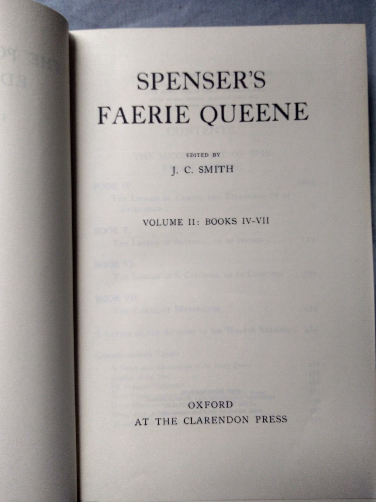 The Poetical Works of Edmund Spenser Faerie Queene 2 Vols Clarendon Press 1964