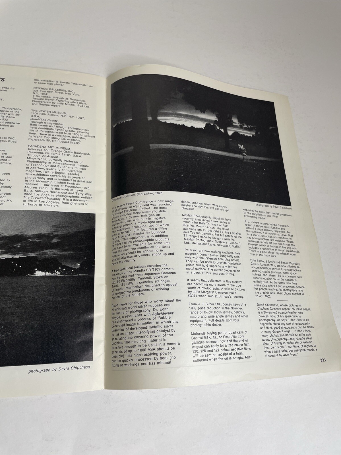 Creative Camera Magazine September 1971 Photographers #87 Lee Friedlander