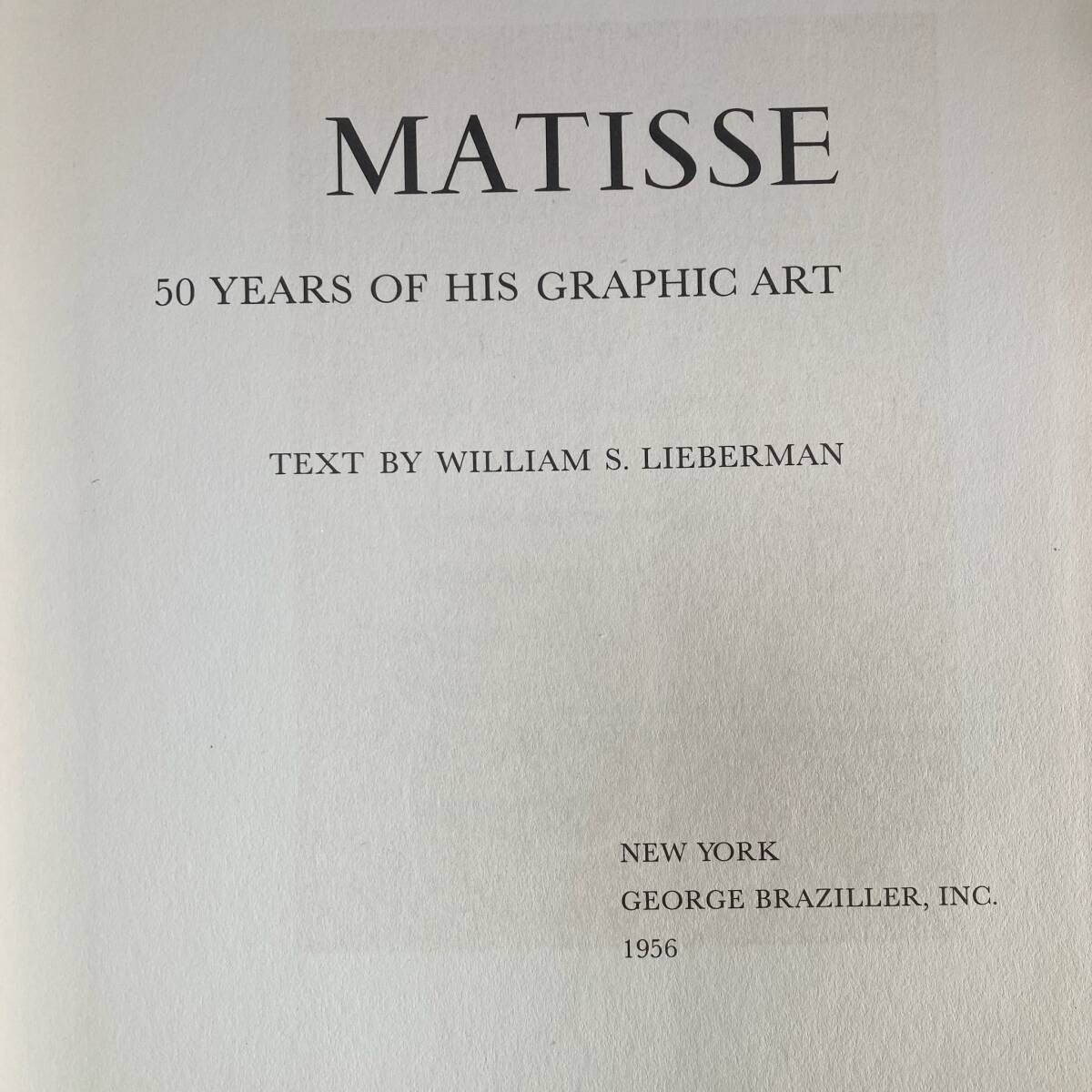 Henri Matisse Fifty Years of His Graphic Art 1956 1st Edition Catalog Prints