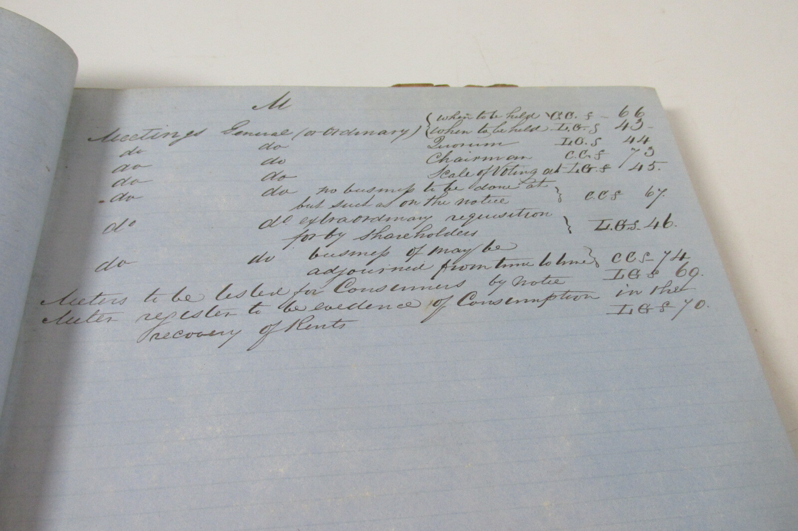 Luton Gas Company Act 1858/1890, leather bound book Scarce.