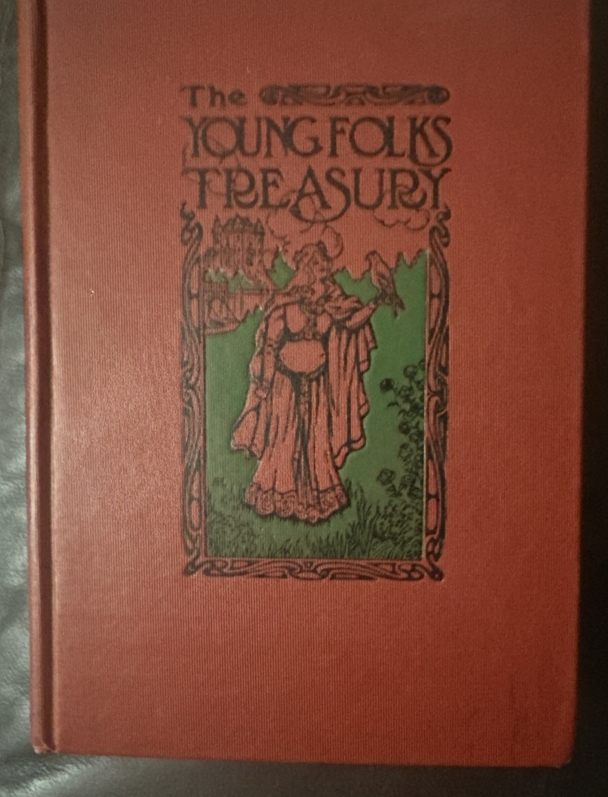 The Young Folks Treasury Golden Hours With Poets Vol XI Red HB Book Atq