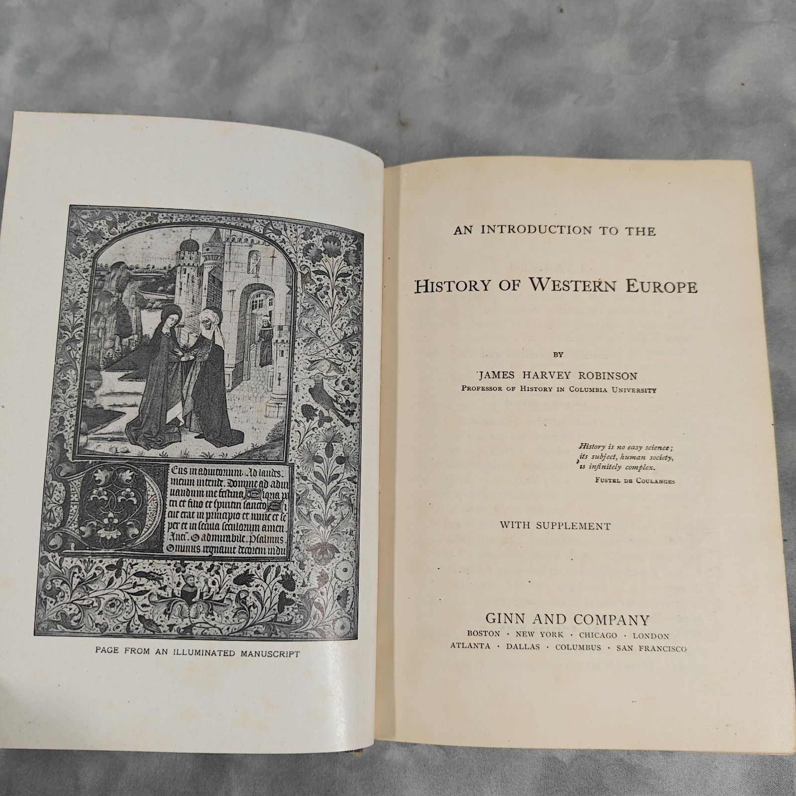 An Introduction to the History of Western Europe Robinson 1918 Ginn HC
