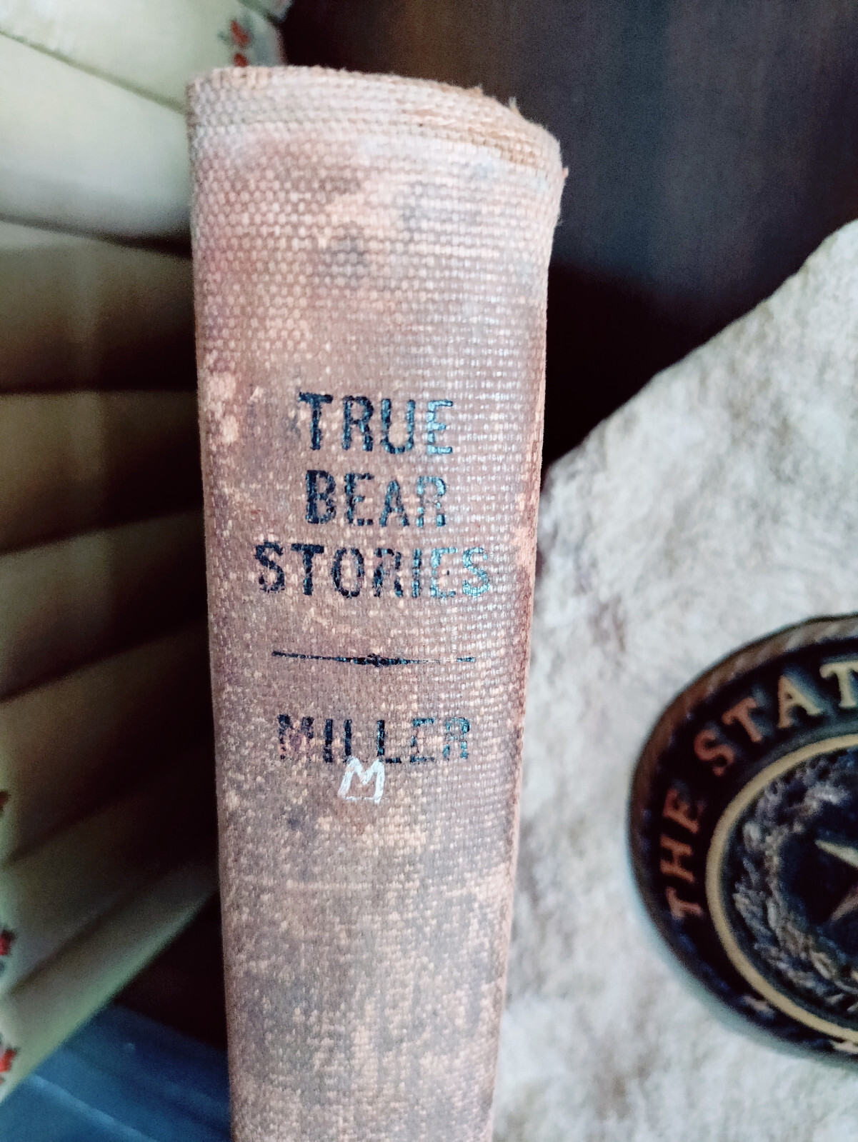 ANTQ_TRUE BEAR STORIES_Joaquin Miller_Hardcover_1900_School Binding_Good