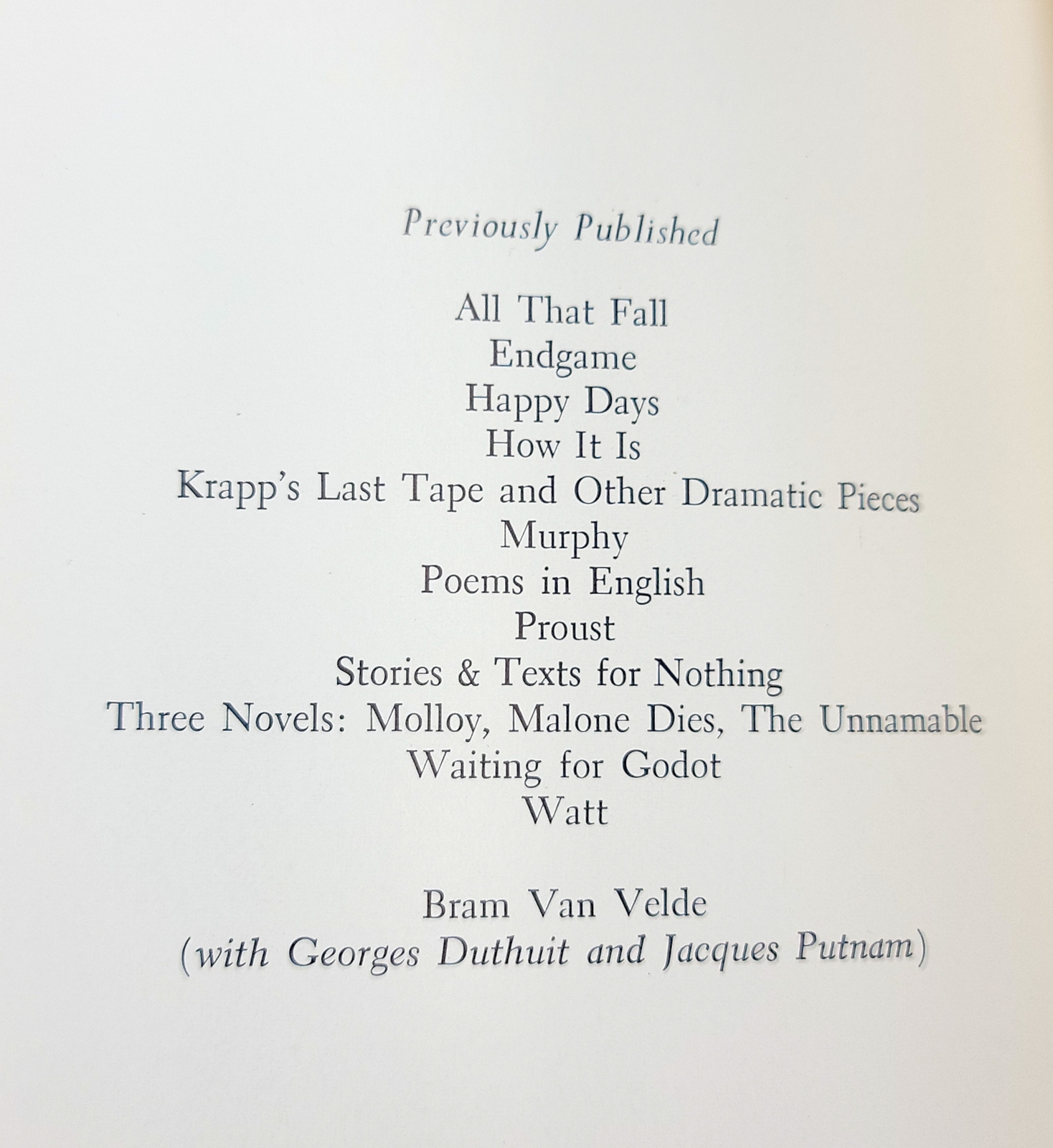 FILM by Samuel Beckett 1969 | Evergreen E-502 | 2nd Printing | Complete Scenario