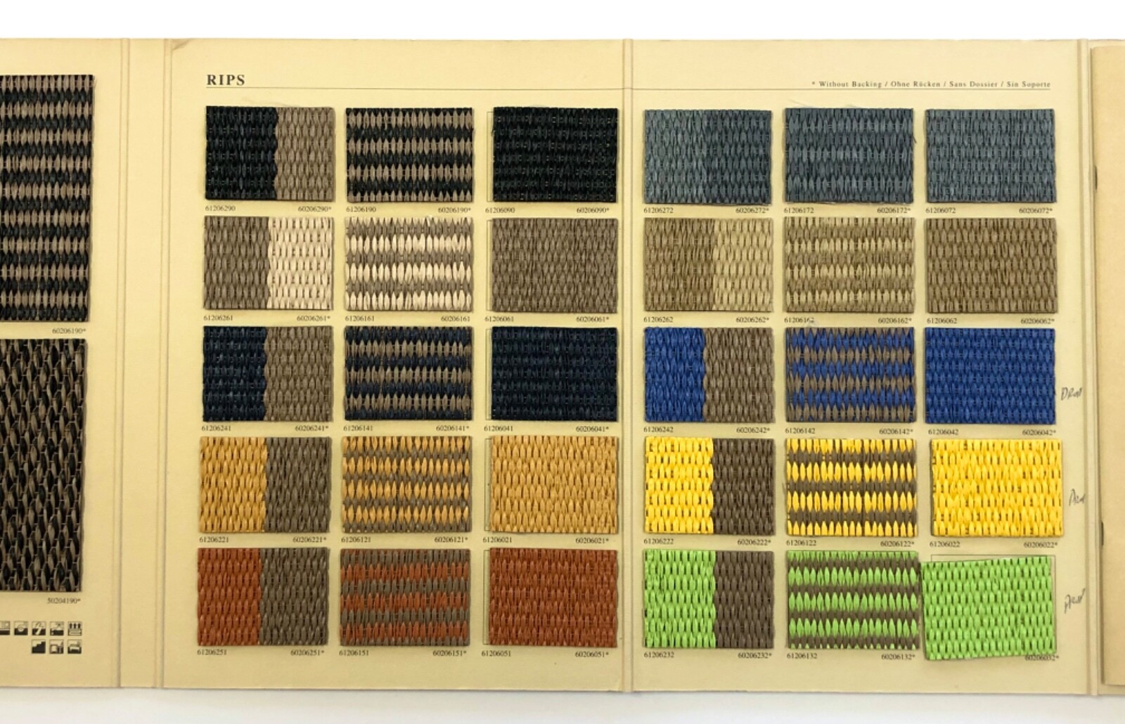 TRADE CATALOGUE with Textile Samples DESIGNER SWEDISH FLOORING Memphis Era