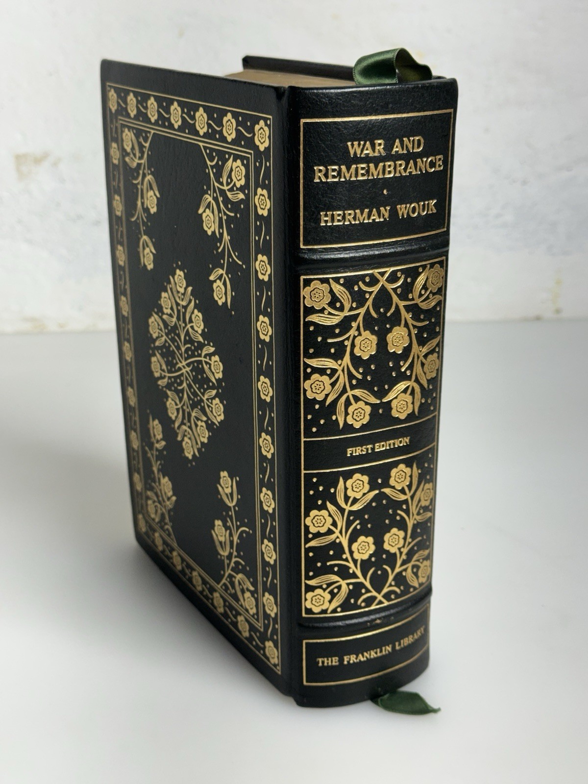Herman Wouk War and Remembrance Leather 1st Edition Signed Franklin Library