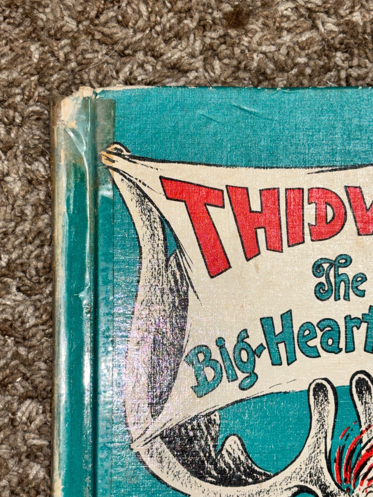Thidwick Big Hearted Moose Dr Seuss Book Vtg 1976 Ex-Library HC Random House