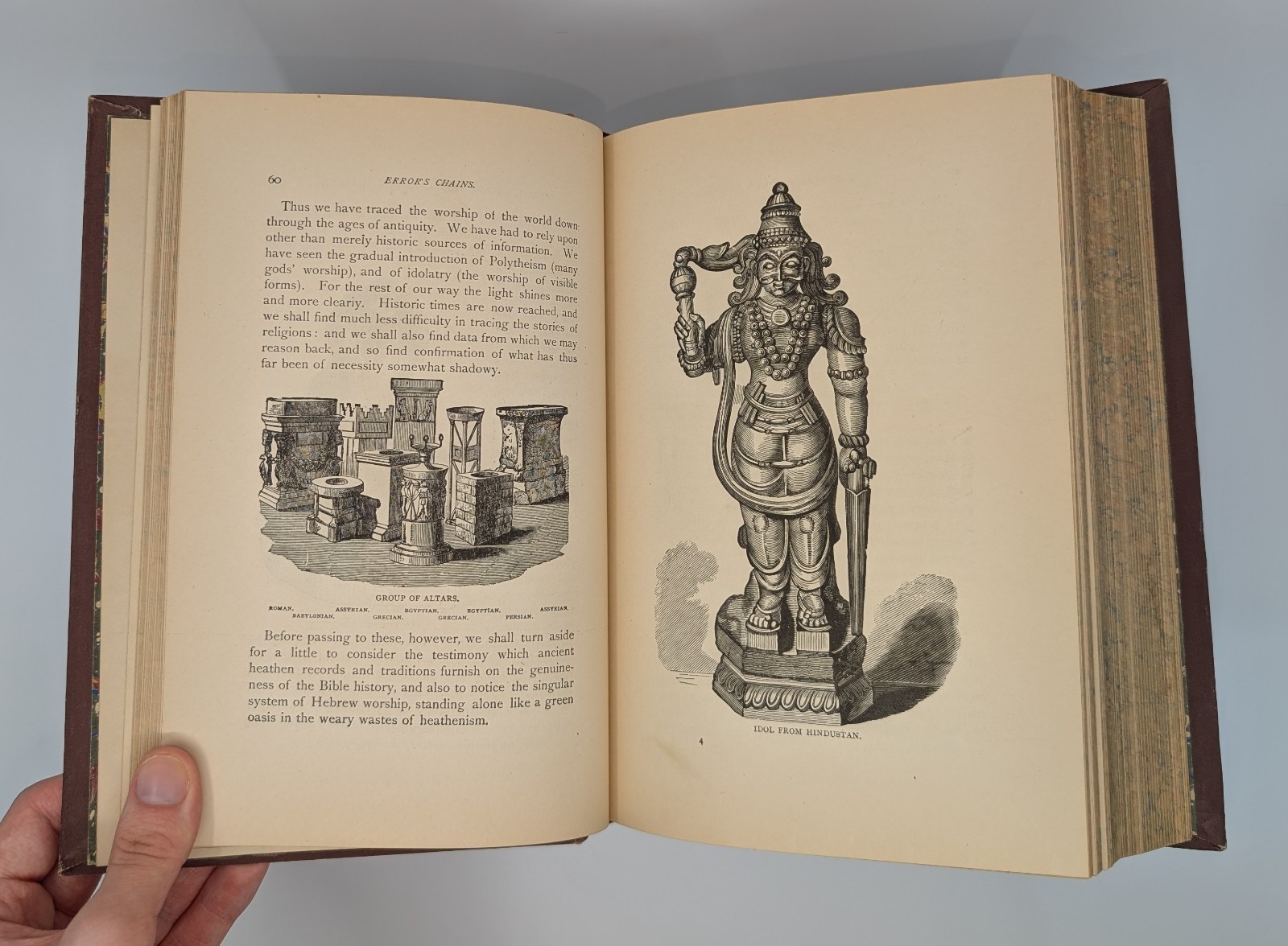 Error’s Chains: How Forged and Broken 1884 Antique Victorian Occult History Book