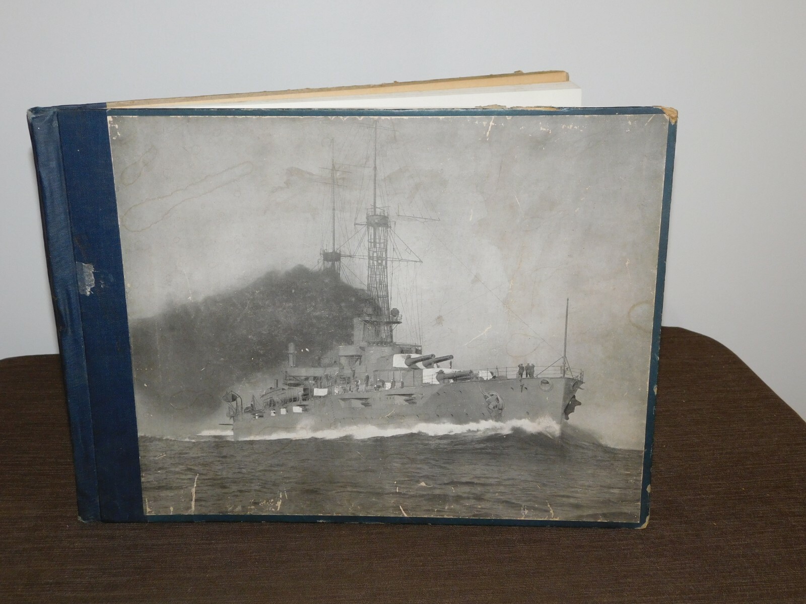 VINTAGE WWI 1918 16″ X 12″ COLLIER UNITED STATES NAVY REVOLUTION TO DATE BOOK
