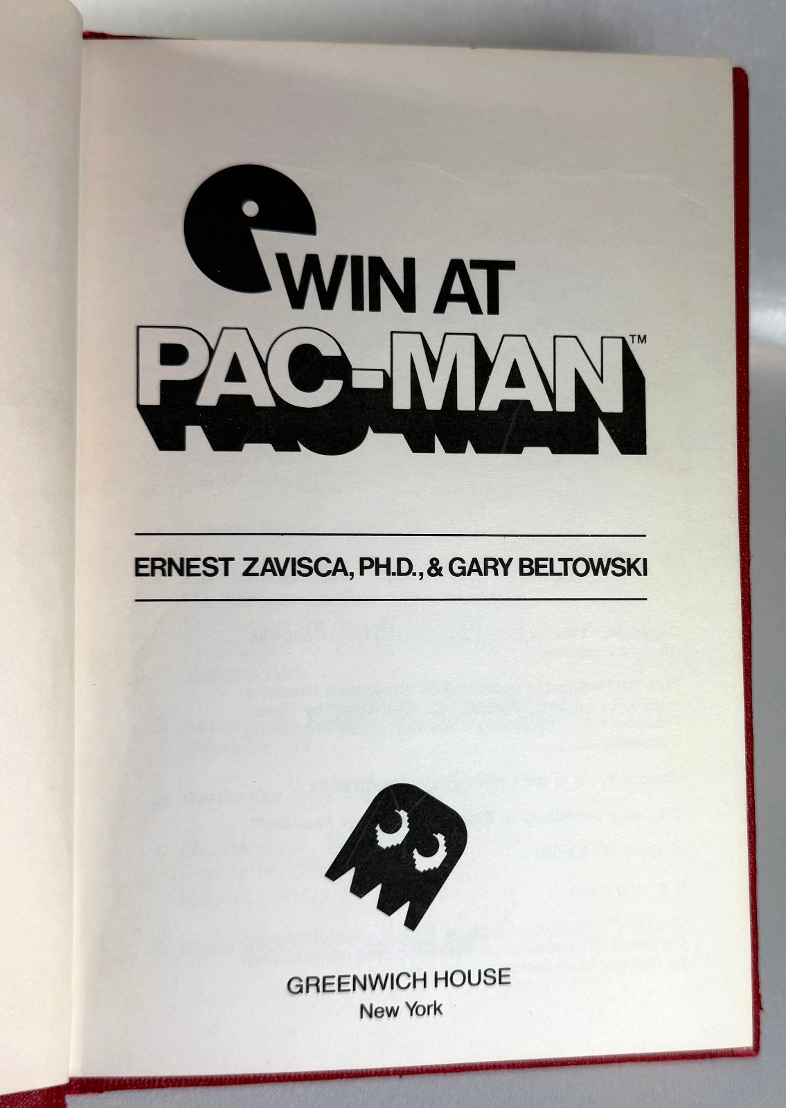 Win At Pac-Man – HARDCOVER FIRST edition by Zavisa & Beltowsi VERY RARE Hardback