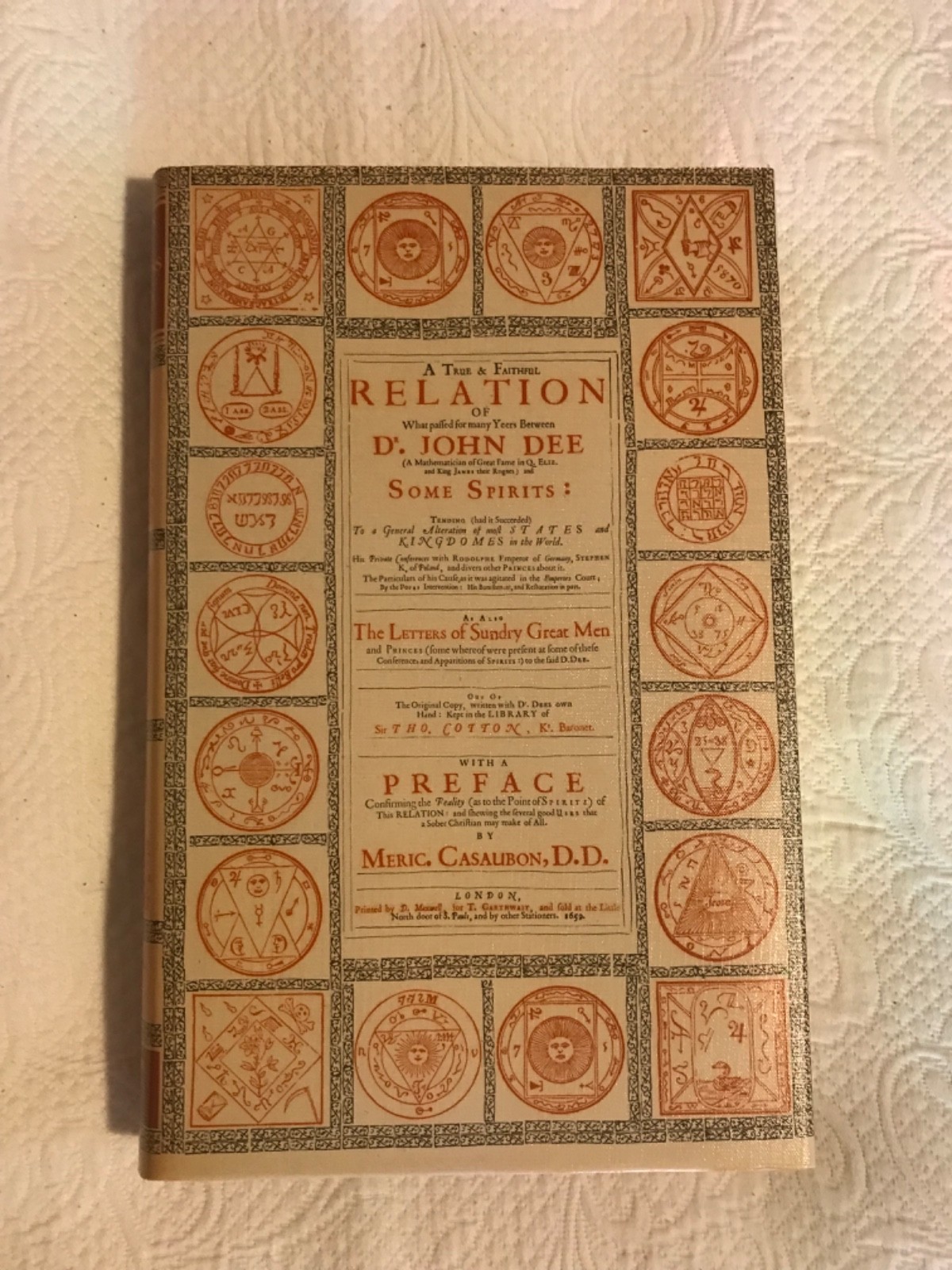 Of Spirits and Apparitions by Dr. John Dee Hardcover Cloth Limited Edition 1974