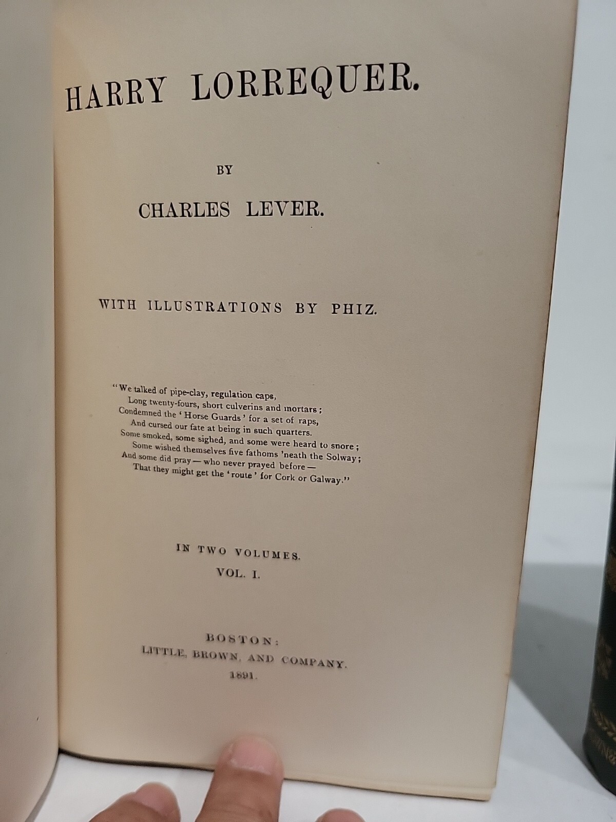 The Confessions of Harry Lorrequer 2 Volumes 1891 Charles Lever Illustrated Phiz