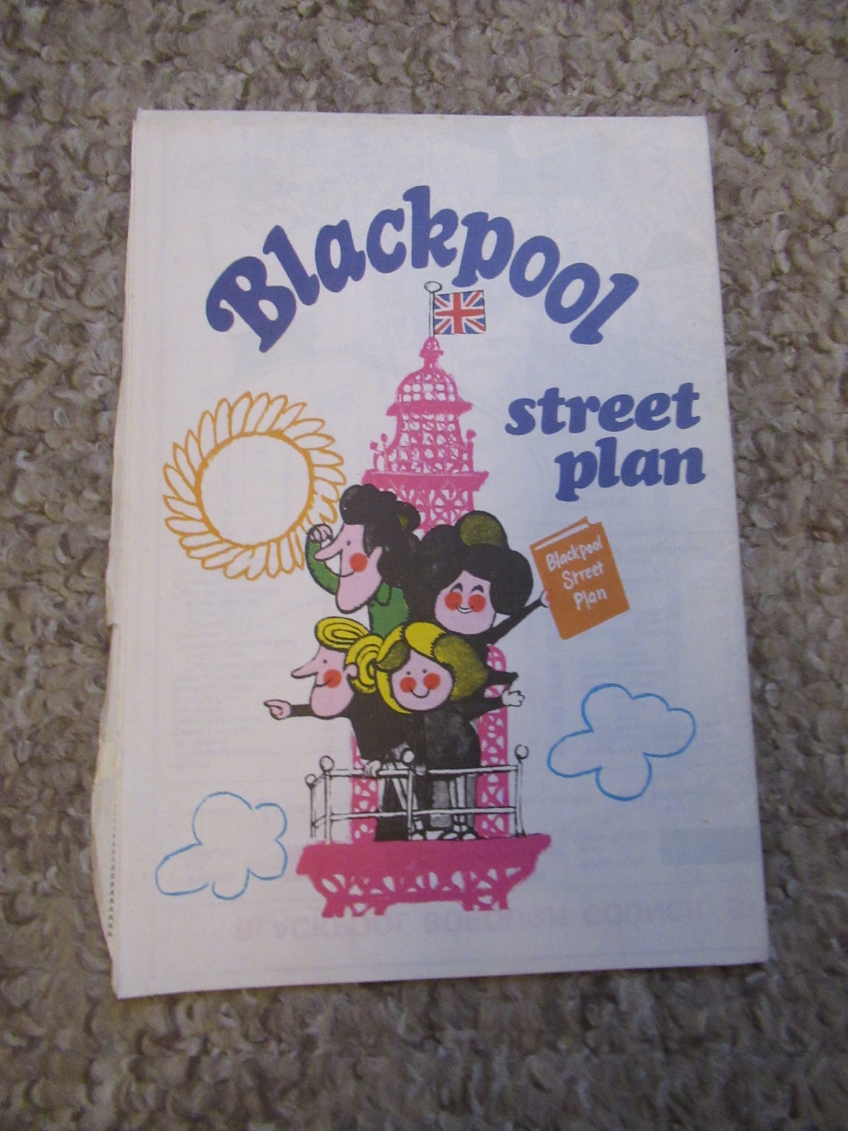 VINTAGE EARLY 1980’S BLACKPOOL STREET MAP (TOURIST OFFICE PUBLICATION)