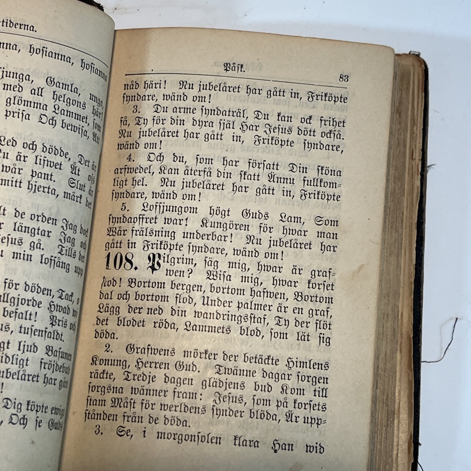 Hemlandsfauger 1891 Homeland Songs Swedish Lutheran Hymnbook Augustana