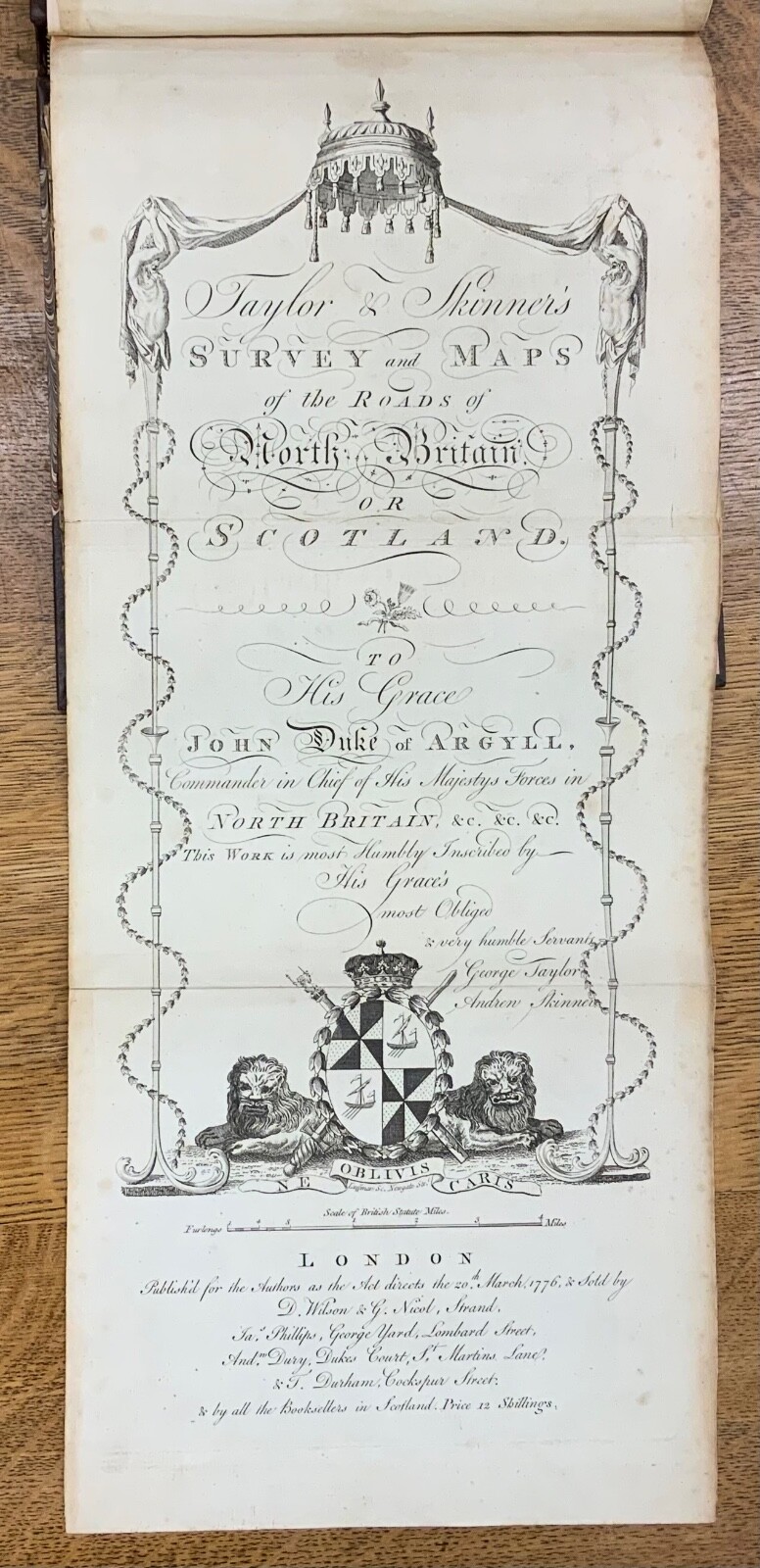 1776 Taylor & Skinner’s Survey & Maps of Scotland; 1st Edition Complete 61 Maps