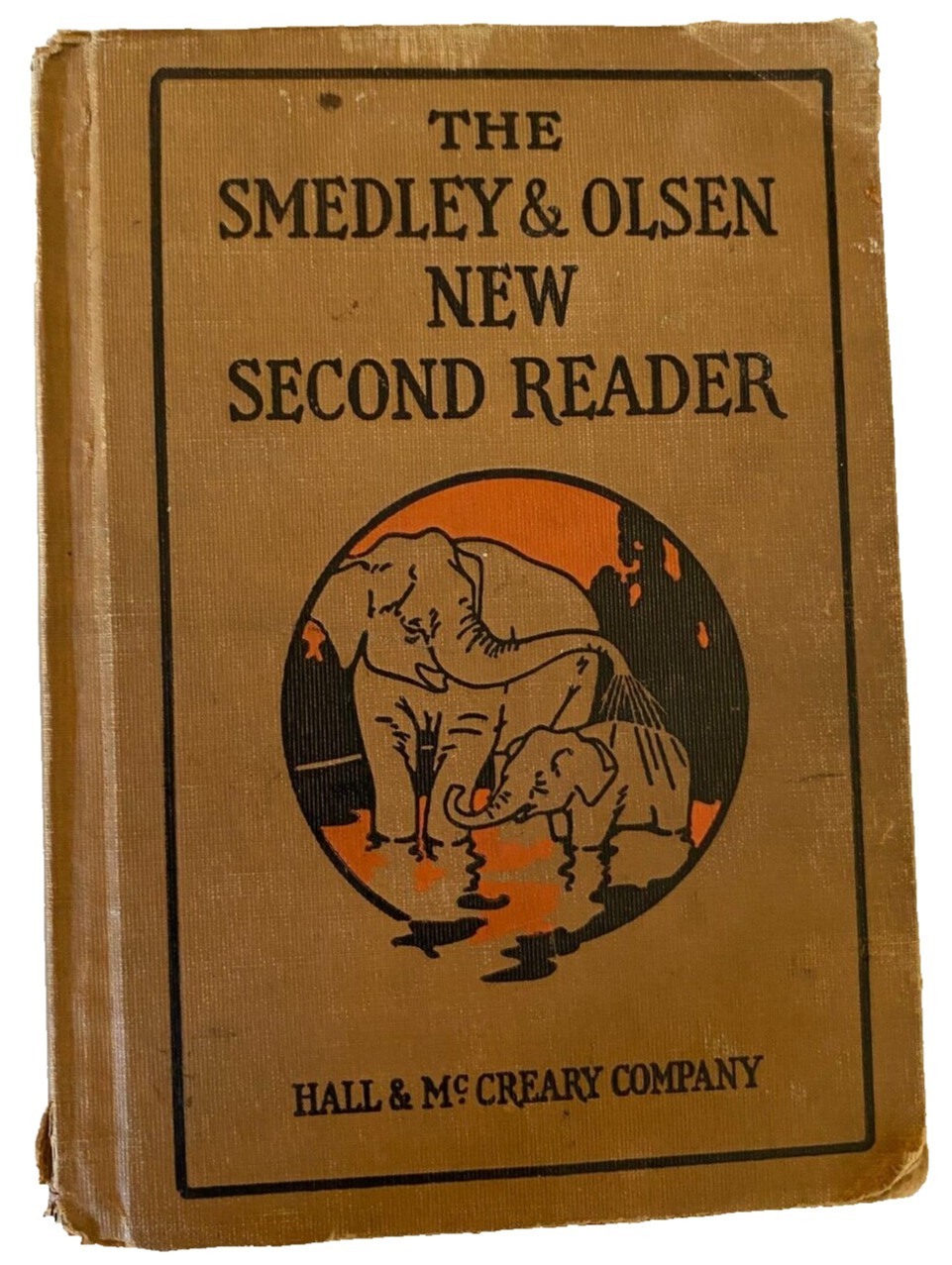 Antique The Smedley & Olsen New Second Reader 1928 Hall & McCreary Co. HC Illus.
