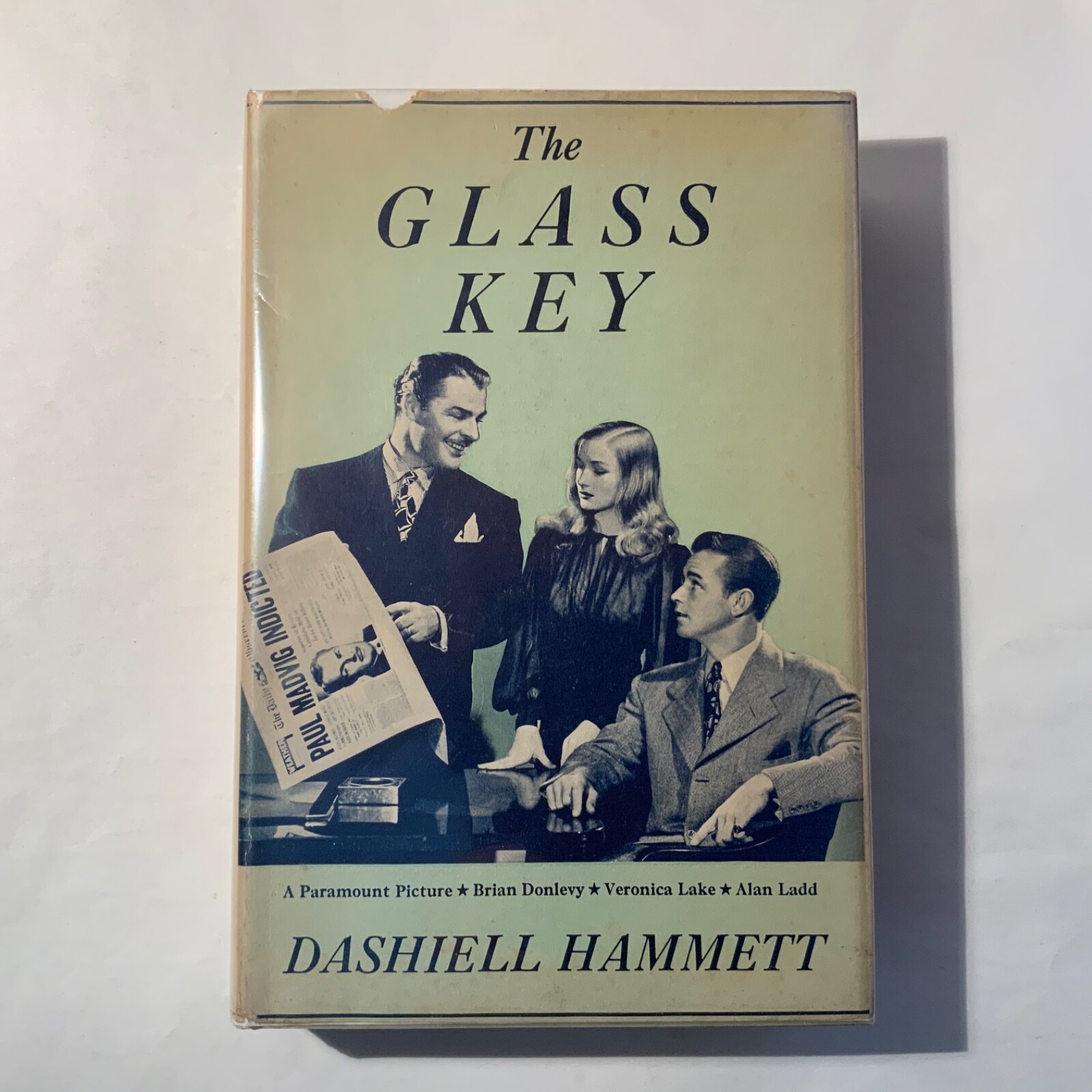The Glass Key by Dashiell Hammett 1942 Grosset & Dunlap, 1st thus VG+ / VG+