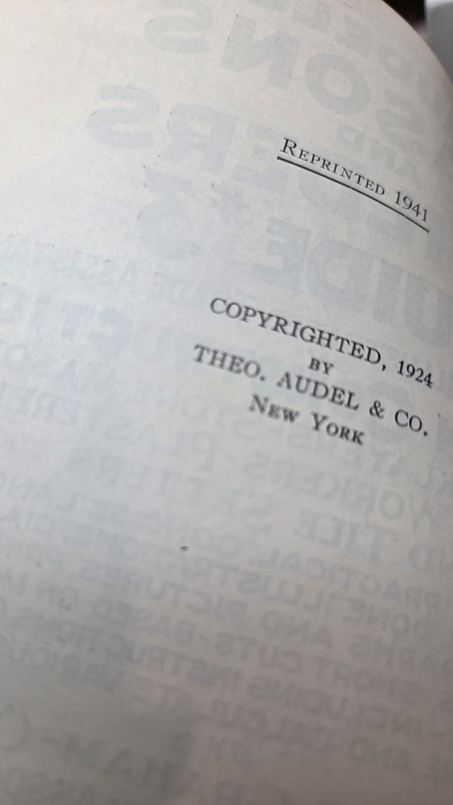 Audels Masons and Builders Guide Set Volumes # 3  Good Condition