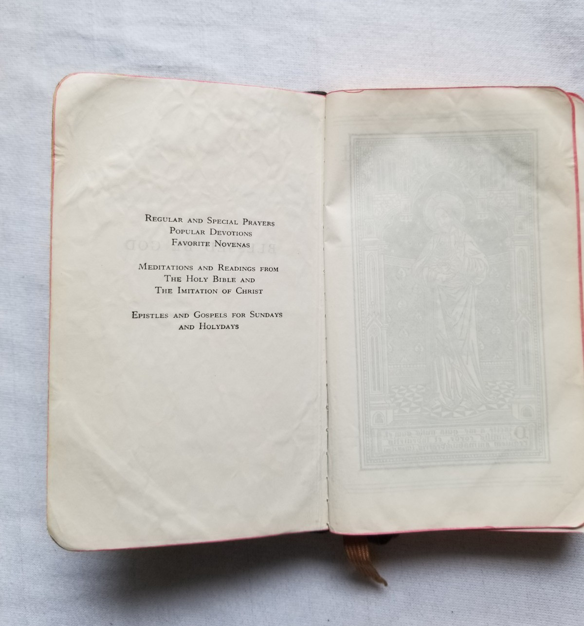 1925 Blessed Be God A Complete Catholic Prayer Book PJ Kenedy Antique Vintage