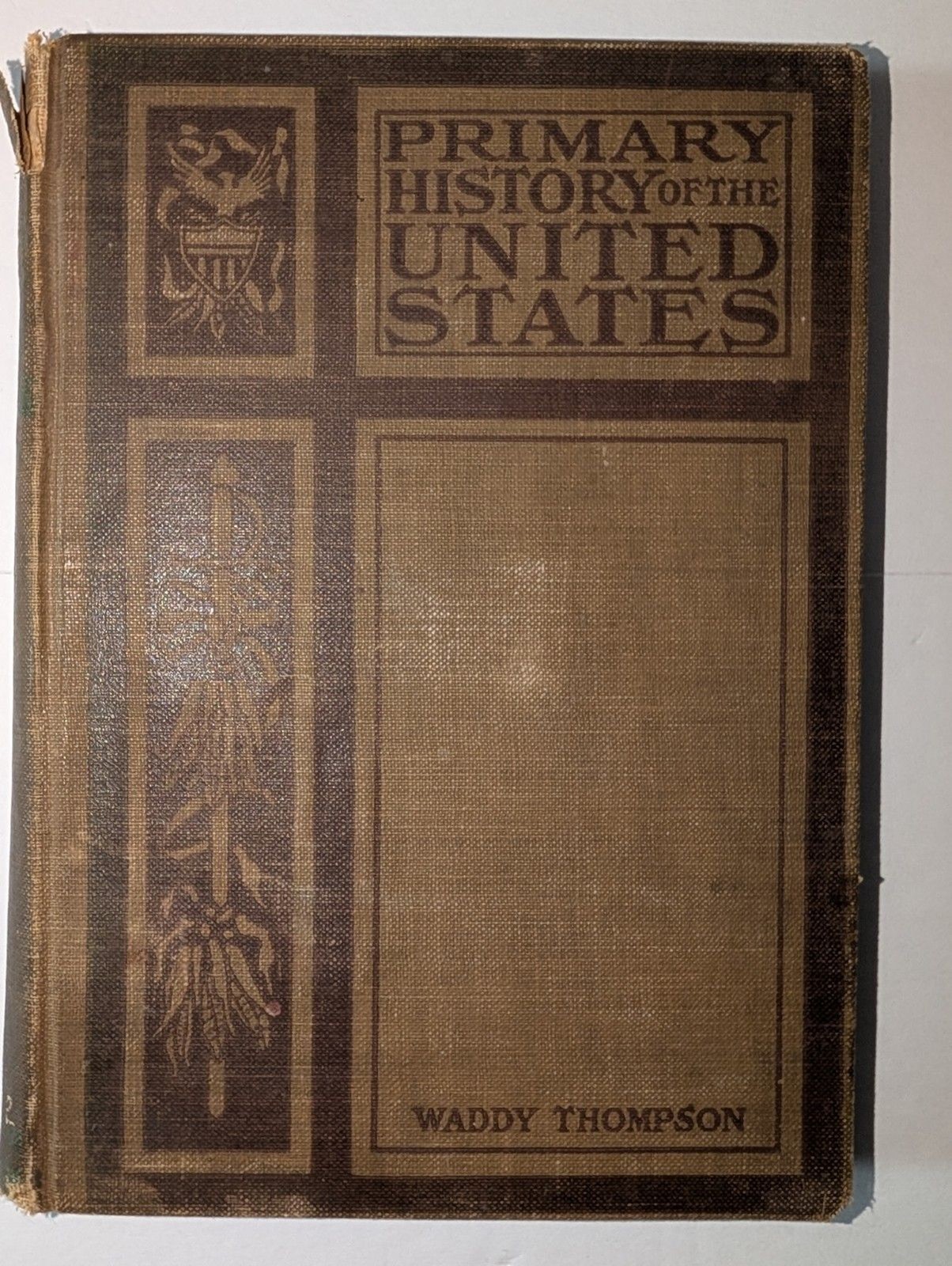 Antique 1913 Primary History of the United States by Waddy Thompson — D.C. Heath