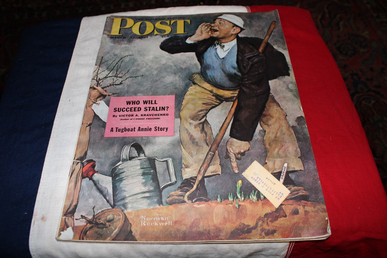 COMPLETE Saturday Evening Post MARCH 22, 1947, ROCKWELL COVER