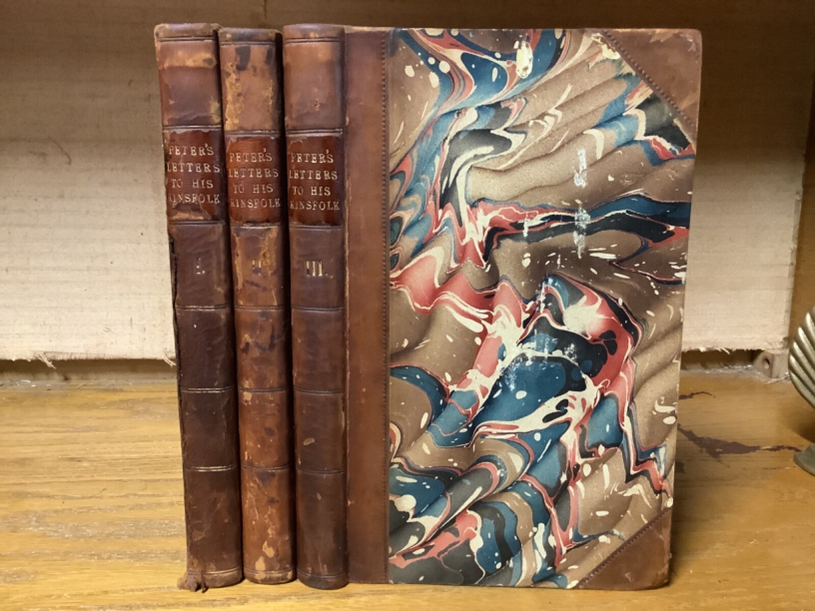 1819 3 Vols. Peter’s Letters To His Kinsfolk – Owned By Henry Cabot Lodge