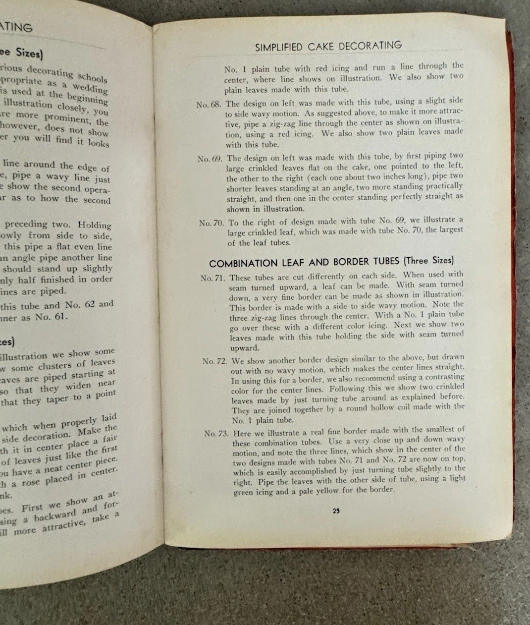 1937 Ateco Simplified Cake Decorating Illustrated Hardcover Thomsen Book